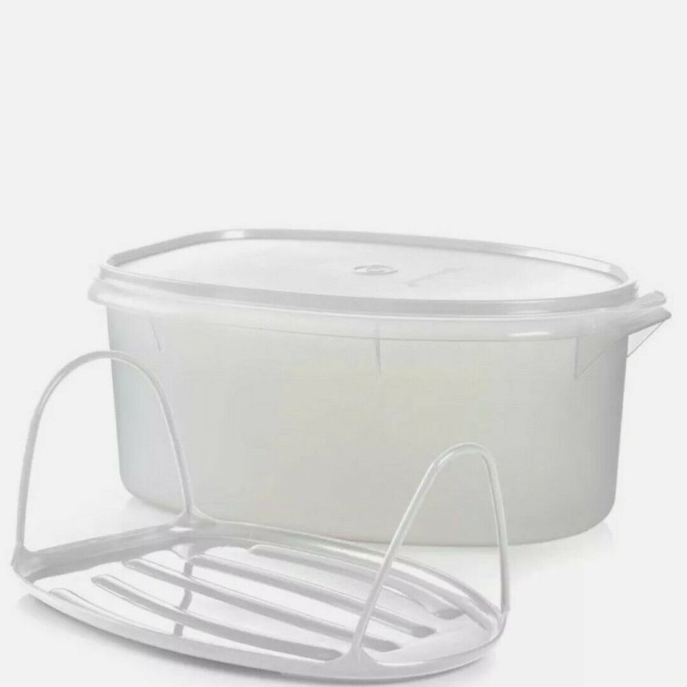 Tupperware Flavor Saver 3pc Container Set White New